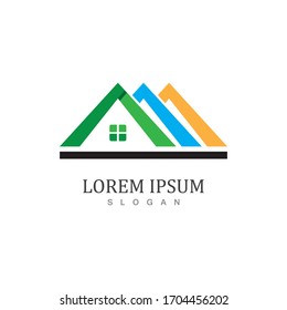 Real estate and home buildings logo icons template