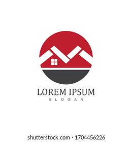 Real estate and home buildings logo icons template