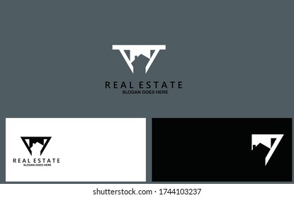 Real Estate and Home Buildings Logo Icon Template Vector