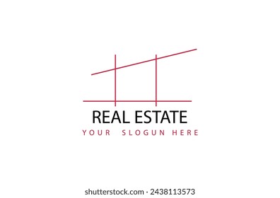Real estate and home buildings logo icons template design, Real estate and home buildings logo icons template