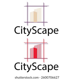 Real estate and home buildings logo icons template design, Real estate and home buildings logo icons template