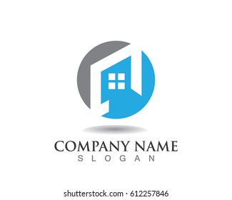 Real estate and home buildings logo icons template
