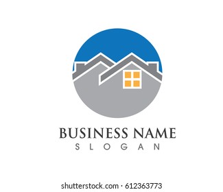 Real estate and home buildings logo icons template