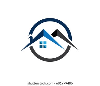 Real estate and home buildings logo icons template
