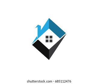 Real estate and home buildings logo icons template
