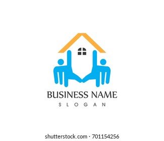 Real estate and home buildings logo icons template
