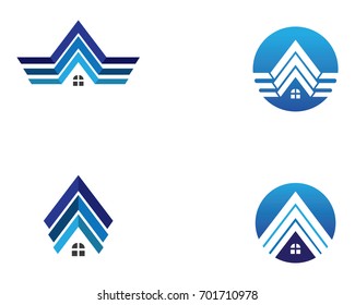 Real estate and home buildings logo icons template

