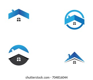 Real estate and home buildings logo icons template
