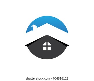 Real estate and home buildings logo icons template

