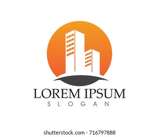 Real estate and home buildings logo icons template
