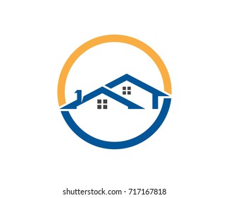 Real estate and home buildings logo icons template
