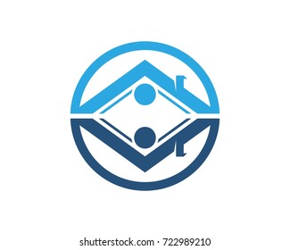 Real estate and home buildings logo icons template

