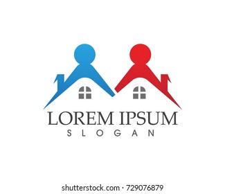 Real estate and home buildings logo icons template
