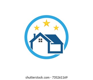 Real estate and home buildings logo icons template
