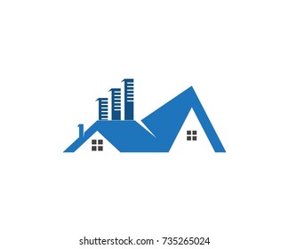 Real estate and home buildings logo icons template
