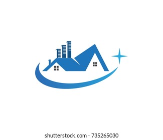 Real estate and home buildings logo icons template
