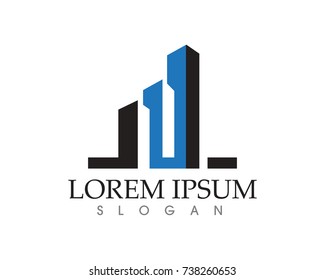 Real estate and home buildings logo icons template

