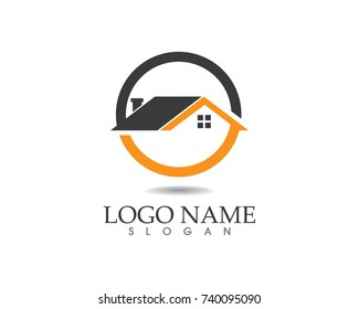 Real estate and home buildings logo icons template
