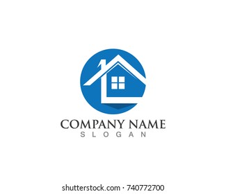 Real estate and home buildings logo icons template
