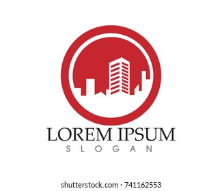 Real estate and home buildings logo icons template