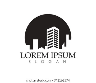 Real estate and home buildings logo icons template