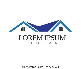 Real estate and home buildings logo icons template
