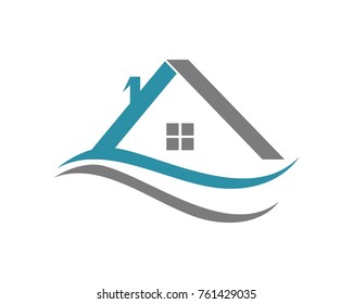 Real estate and home buildings logo icons template