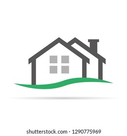 Real estate and home buildings simple logo icons template. Vector illustration eps10