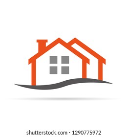 Real estate and home buildings simple logo icons template. Vector illustration eps10