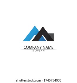 Real estate and home buildings vector logo icons template