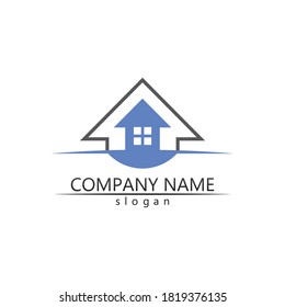 Real estate and home buildings vector logo icons template
