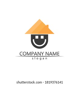 Real estate and home buildings vector logo icons template