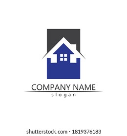 Real estate and home buildings vector logo icons template