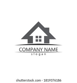 Real estate and home buildings vector logo icons template