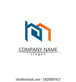 Real estate and home buildings vector logo icons template