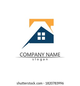 Real estate and home buildings vector logo icons template