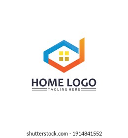 Real estate and home buildings vector logo icons template