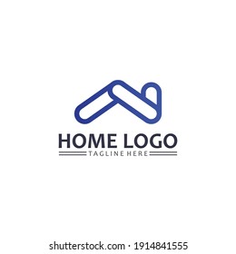 Real estate and home buildings vector logo icons template
