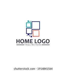 Real estate and home buildings vector logo icons template