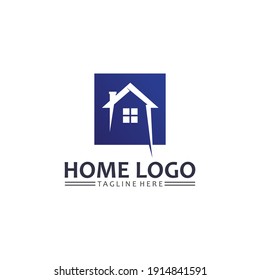 Real estate and home buildings vector logo icons template