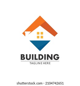 Real estate and home buildings vector logo icons template