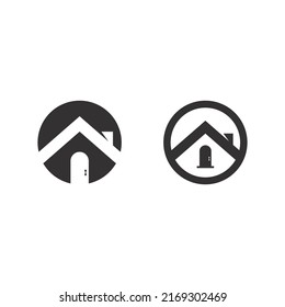 Real estate and home buildings vector logo icons template