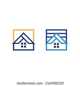 Real estate and home buildings vector logo icons template