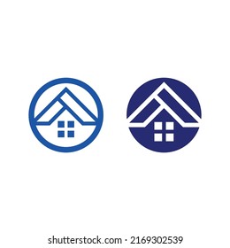 Real estate and home buildings vector logo icons template