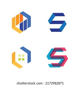 Real estate and home buildings vector logo icons template