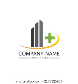 Real estate and home buildings vector logo icons template