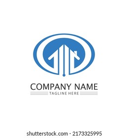 Real estate and home buildings vector logo icons template