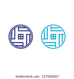 Real estate and home buildings vector logo icons template