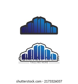 Real estate and home buildings vector logo icons template