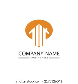 Real estate and home buildings vector logo icons template